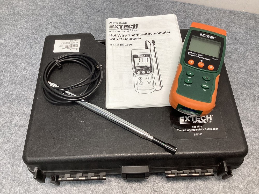 Extech SDL350 Hot Wire Thermo-Anemometer and Datalogger