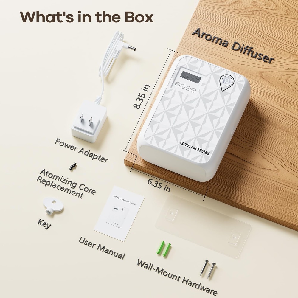 Waterless Essential Oil Diffuser, Hotel Scent White