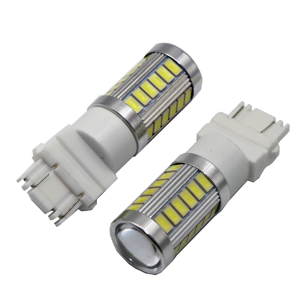 4X 3157 3457 3057 Signal 33SMD Backup Reverse Tail Turn LED Light Bulb White