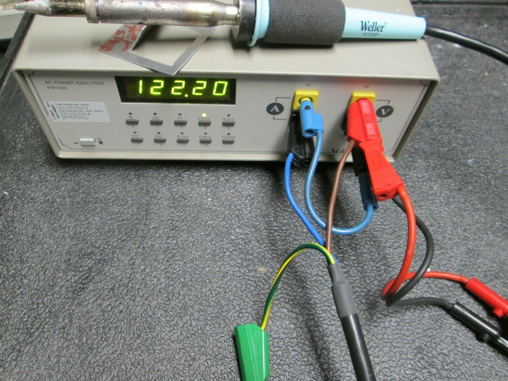 Voltech PM1000 AC Power Analyzer WORKING! Up to 700V, 15A Well tested