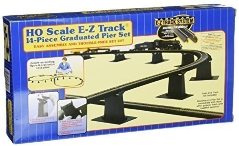 Bachmann 44471 HO Scale 14-Piece Graduated Pier Set