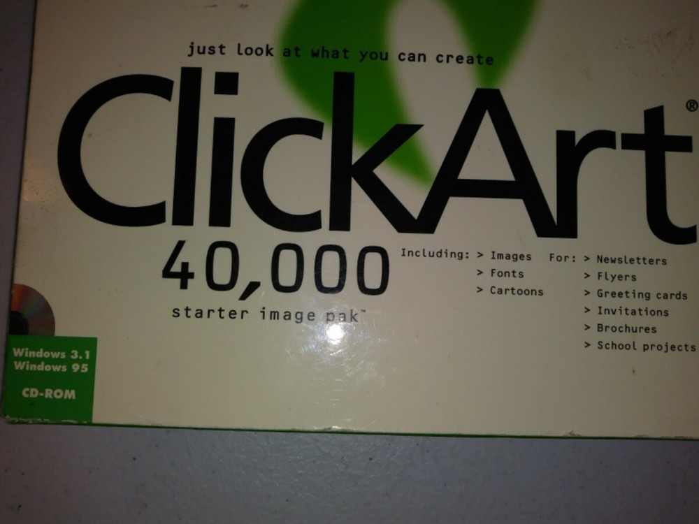 Click Art 40,000 Starter Image Pak w/Users Guide, Visual Catalog, 3 CDs