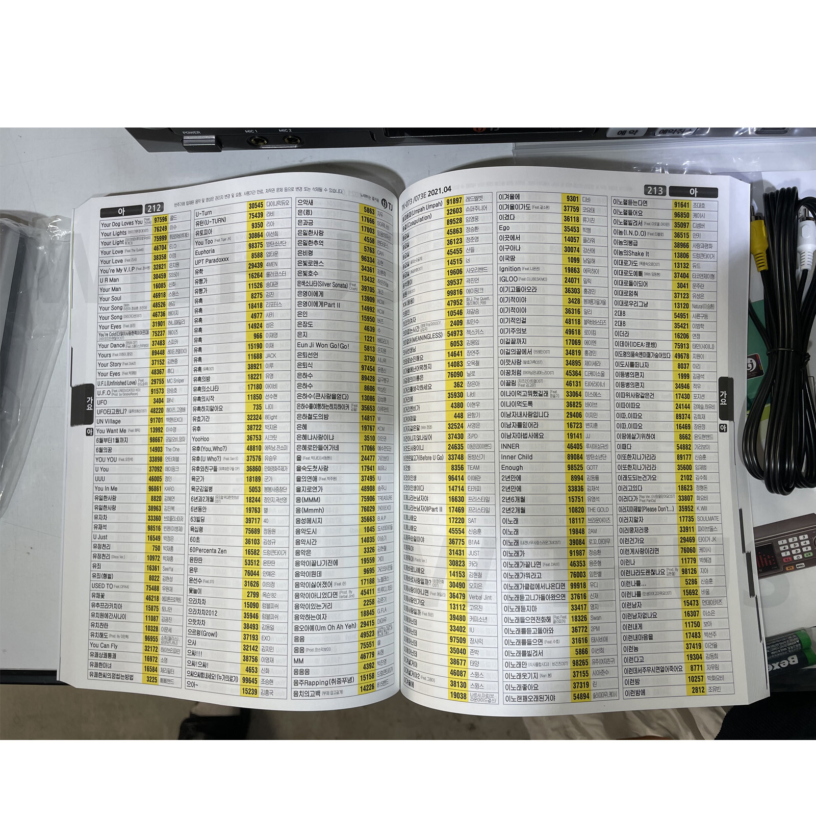 TJ Taijin Media TKR-365HK Home Karaoke Machine System + Keyboard Remote Control