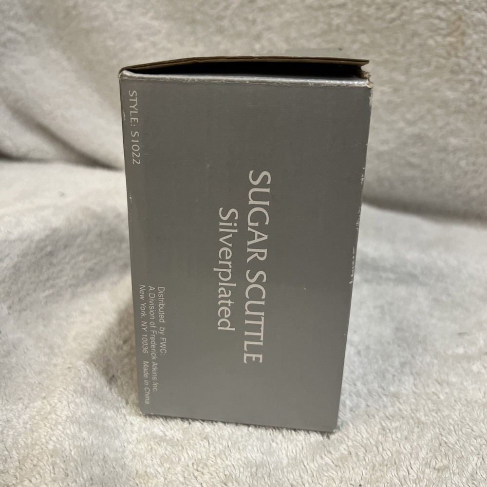 Beautiful Centurion Collection Silver Plated Sugar Scuttle With Scoop