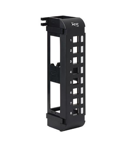 Icc IC107BP8VB Patch Panel, Blank,vertical,8-port Flush