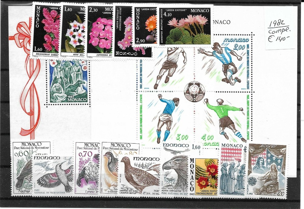 Monaco @ Year 1982 Complete  MNH  € 140.00 @ Mon.74