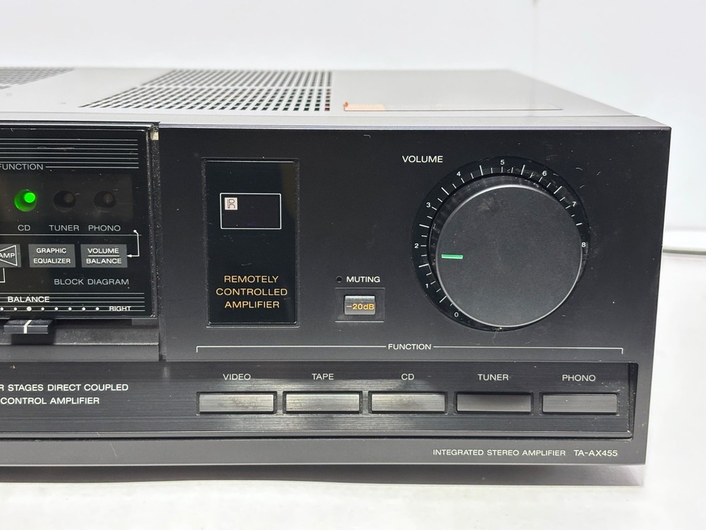 Sony TA-AX455 Integrated Stereo Amplifier – Tested & Working