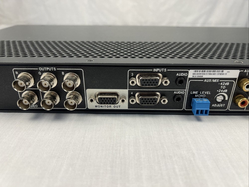 Extron MLS 304MA Multi-Format Switcher with 24W Mono Amplifier – 4 Inputs