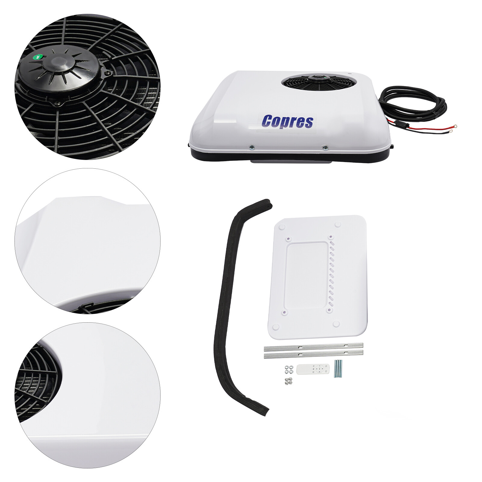 24V Rooftop Air Conditioner 2600W Cooling&Heat A/C Unit Fit RV Truck Caravan