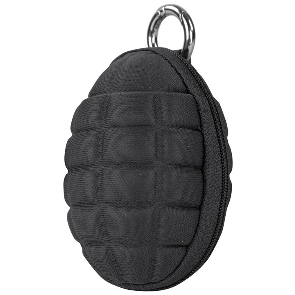 Tactical Grenade Multi Purpose Zipper Keychain Tool Pocket Pouch