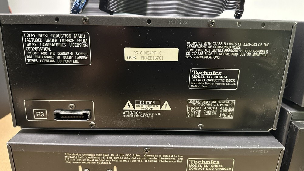 Technics SE-CH505 Component System Tuner Amp CD Changer Works with issues READ