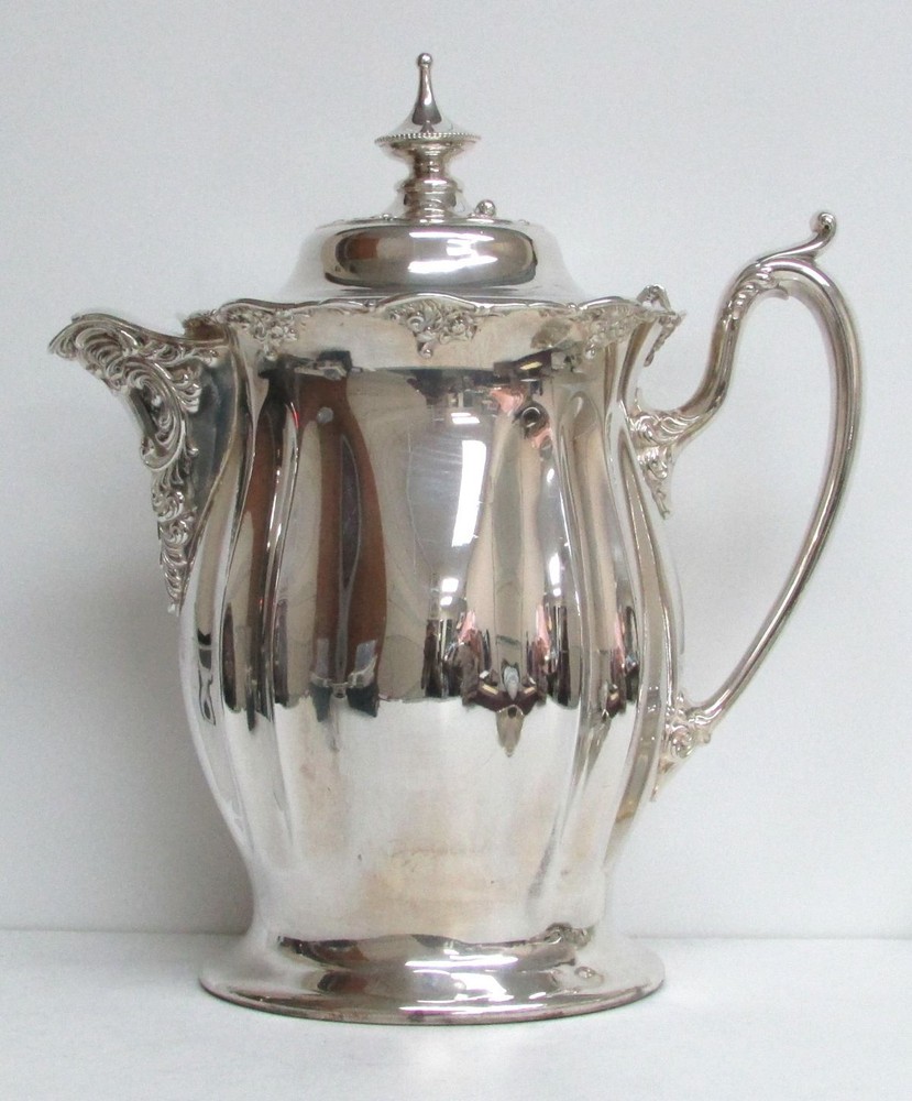 FABULOUS OLD 1860's SILVER PLATE MASSIVE LEMONADE PITCHER POUR