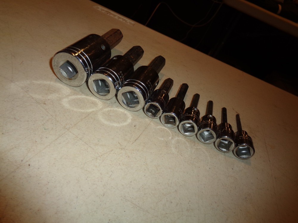 Proto Professional Tools- 9 pc. SAE Allen Socket Set With 1/8"-5/8"