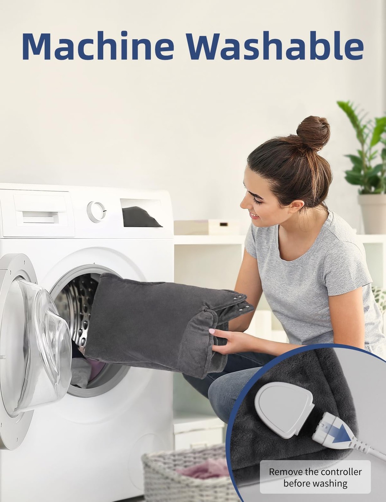 Heating Pad for Back and Period Pain Relief, for Shoulders, Abdomen & Waist, ...