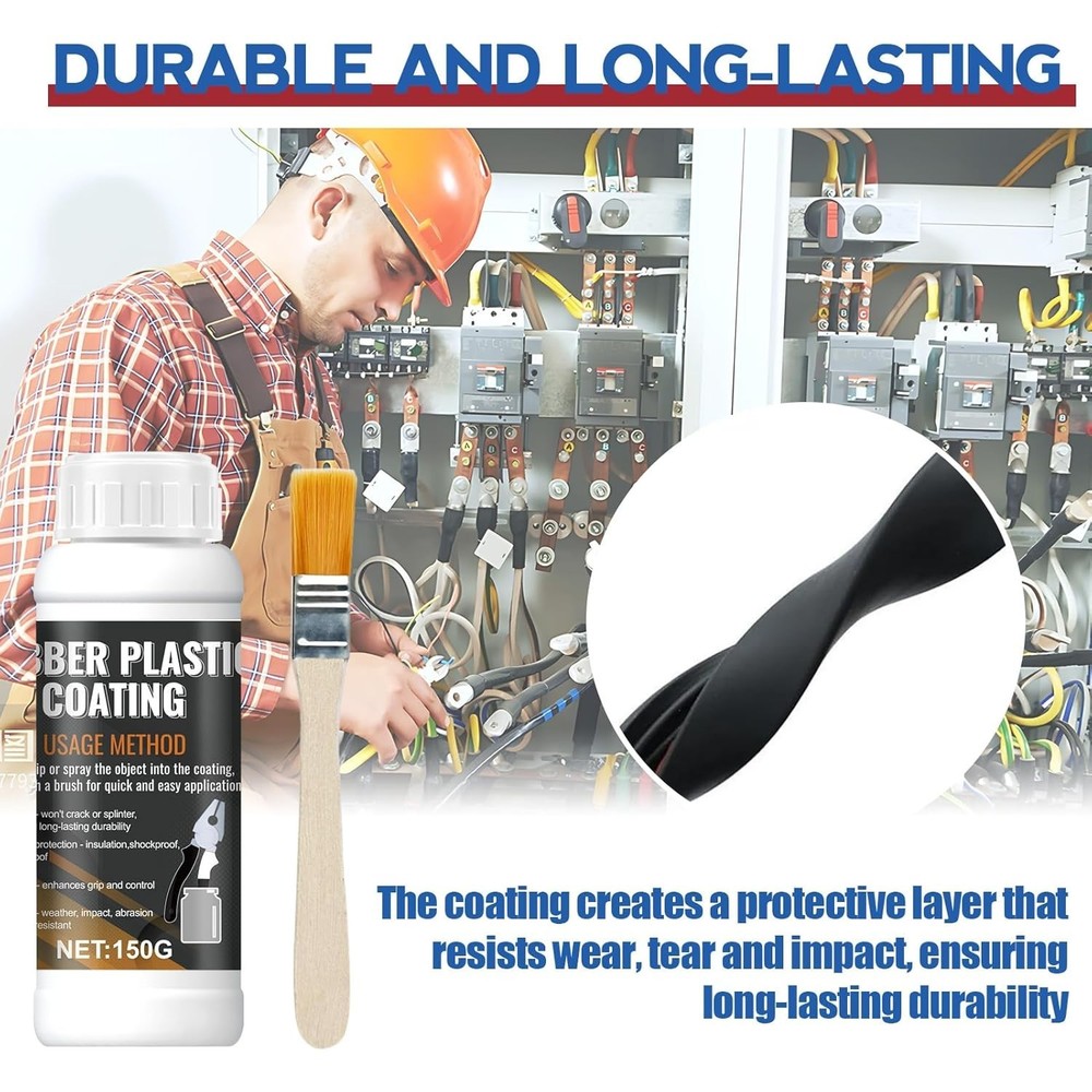 Tool Dip Rubber Coating, Liquid Rubber Dip Flexible Peelable Protective Coati...