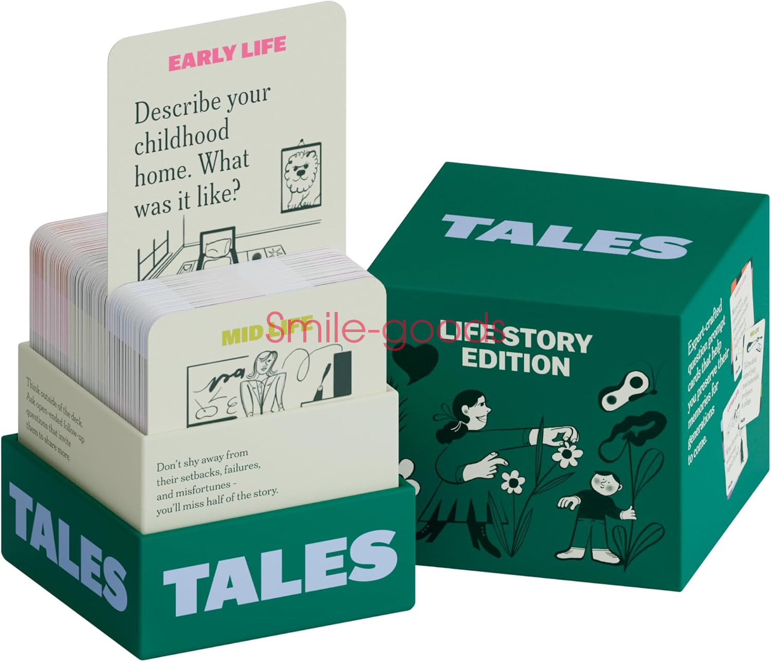 TALES 150 Life Story Interview Kit Cards for Family & Friends - New Edition