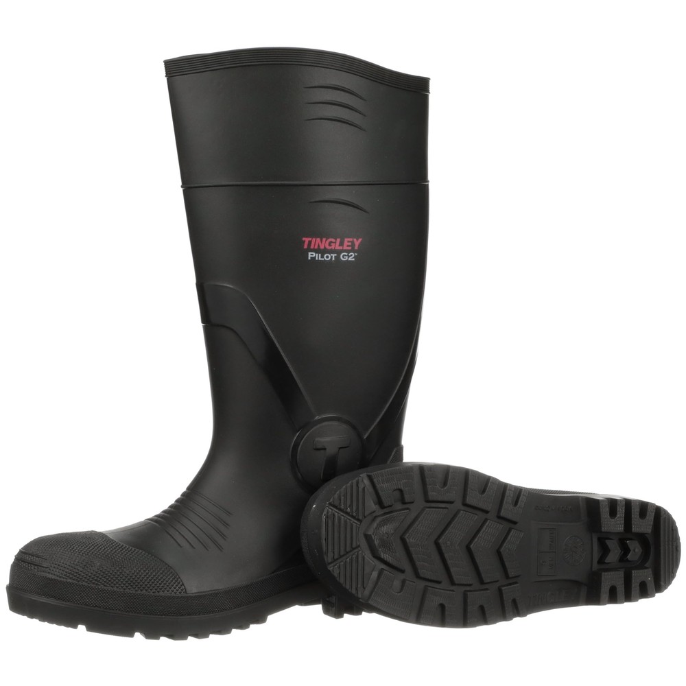TINGLEY mens Rubber Workboot Rain Boot Black 14 US