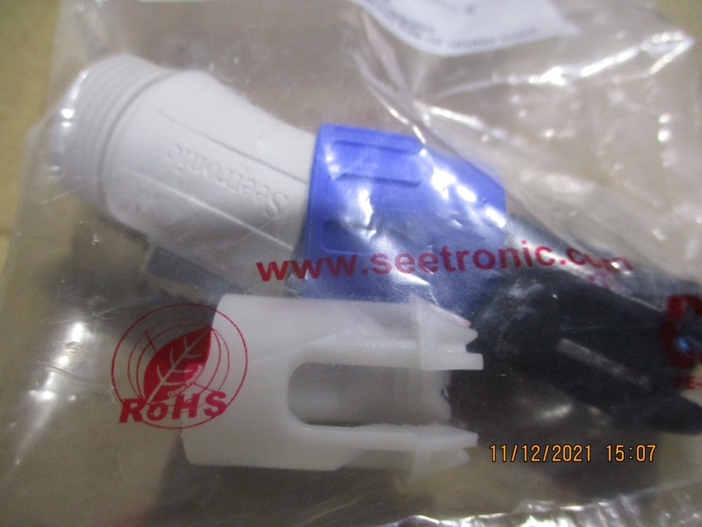 Power con style cable mount white new white inline power con