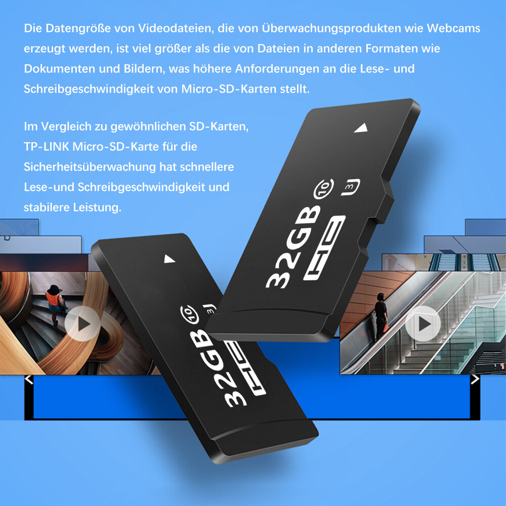 Micro SD Card 32GB Compatible with Security Camera Dash Cam Drone