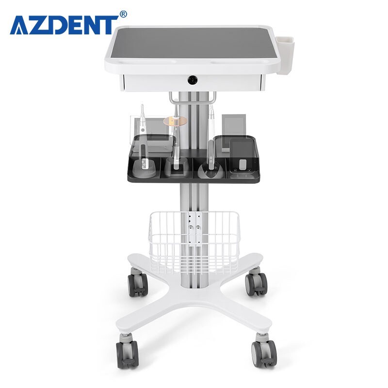 Dental Medical Endodontics Intraoral Scanner Cart Storage Trolley built-in plug