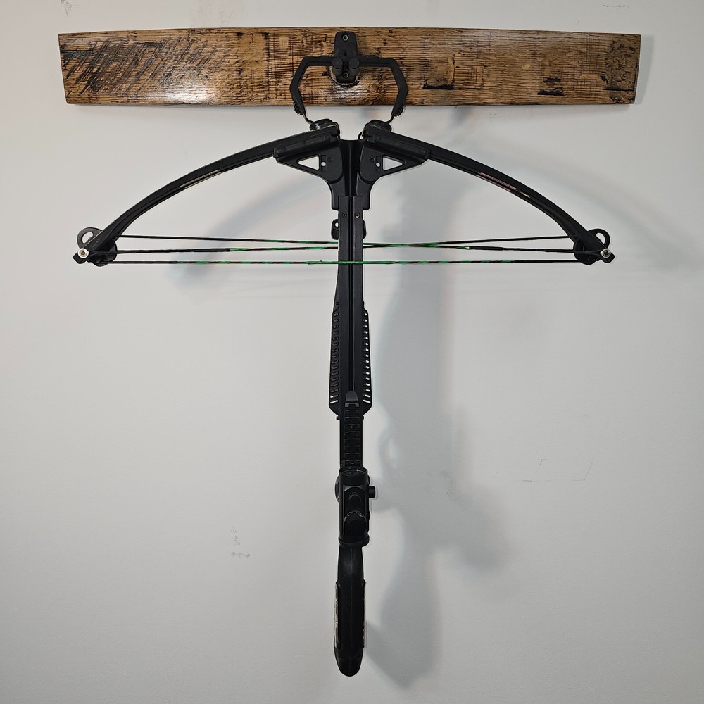 Horizontal Crossbow/ Bow Wall Mount Whiskey Stave