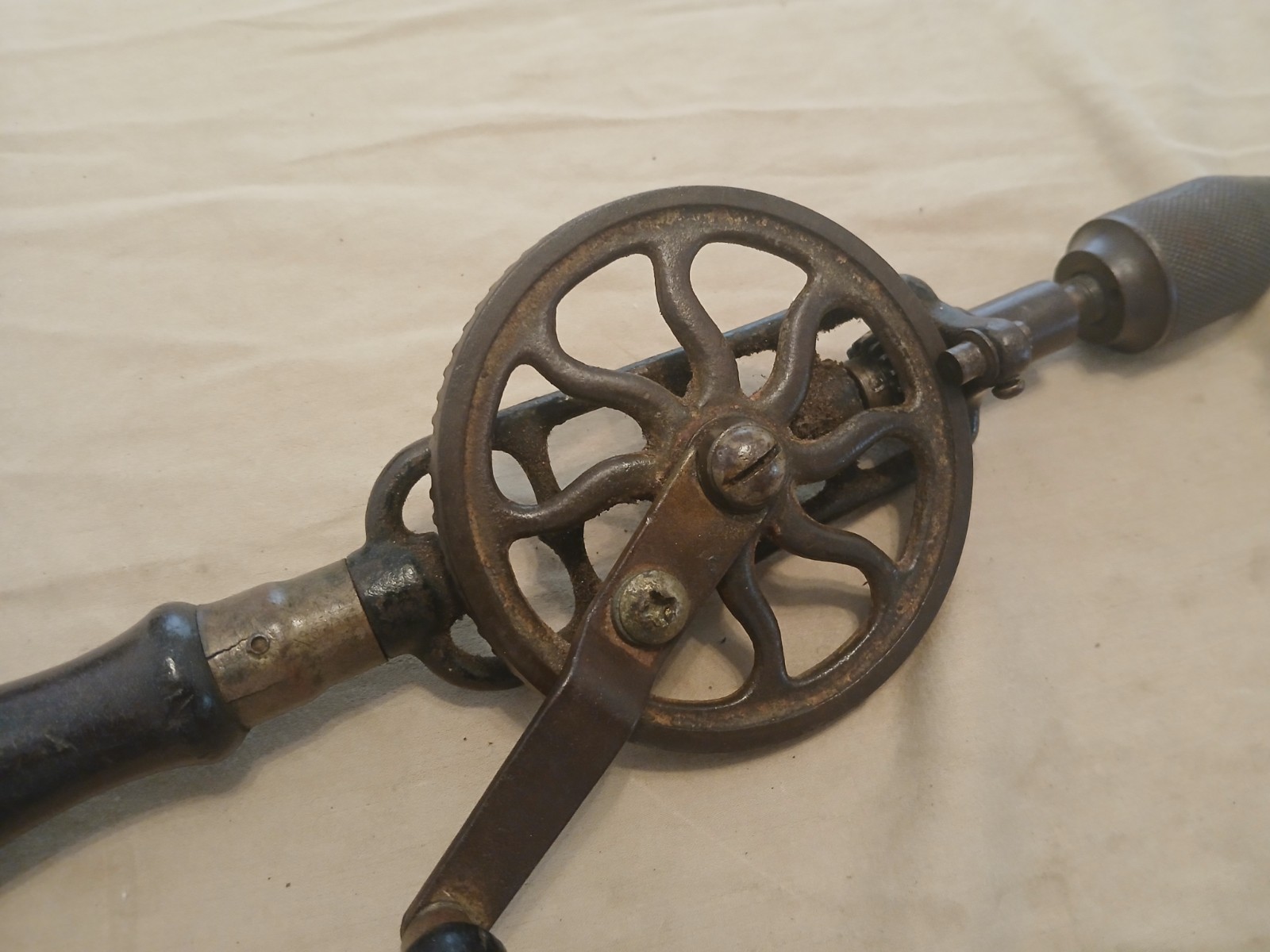Antique Hand Drill Woodworking Tool
