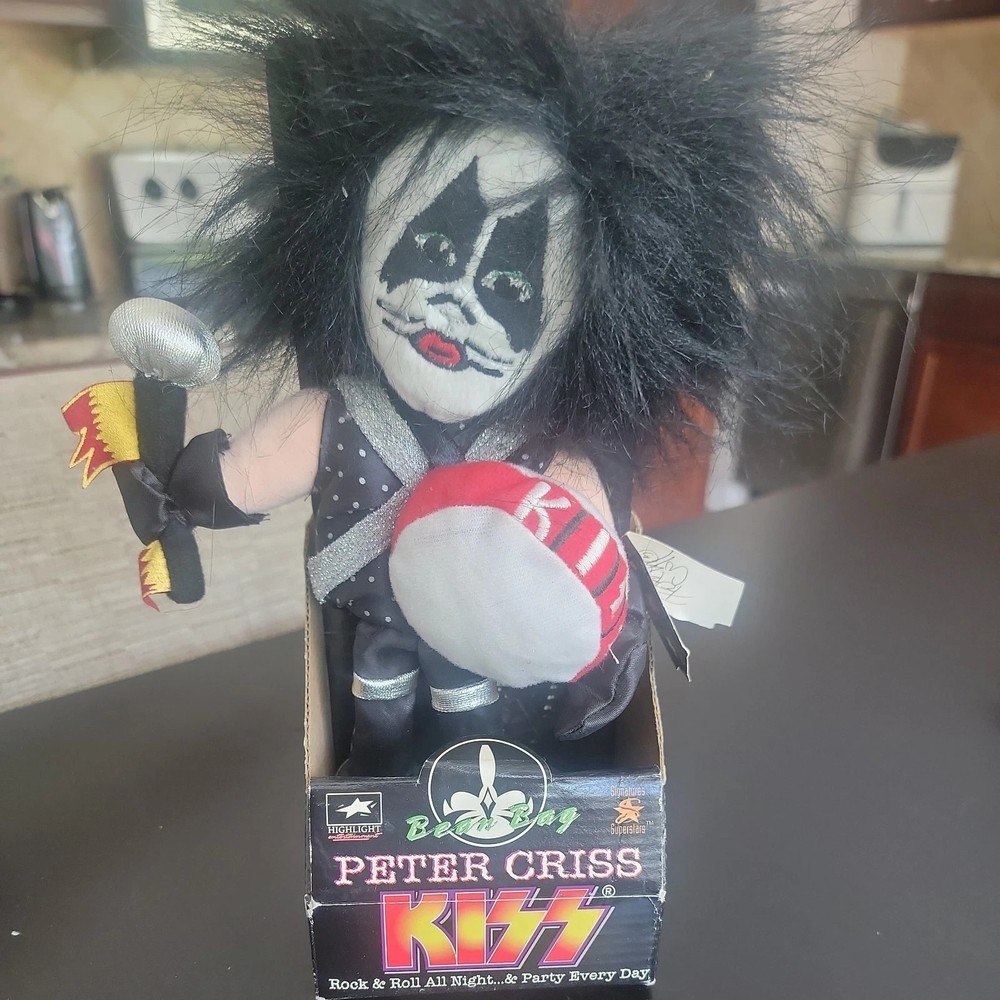 Vintage 1998 Kiss Peter Criss Bean Bag Plush Figure