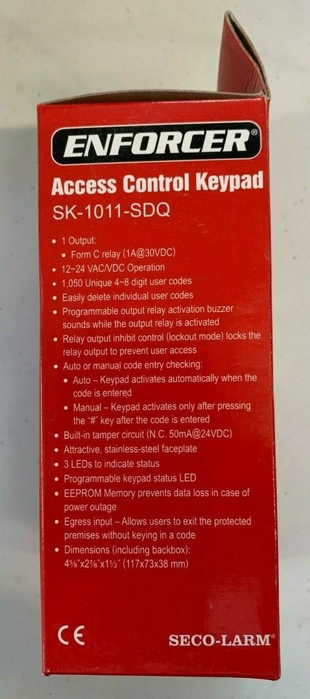 Seco-Larm SK-1011-SDQ ENFORCER Access Control Keypad