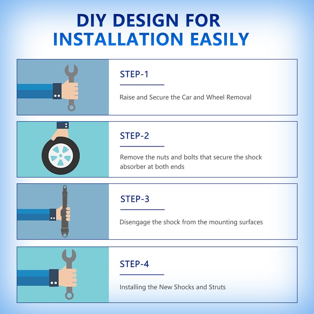 Front Rear Shocks Struts For Nissan Frontier Pickup D21