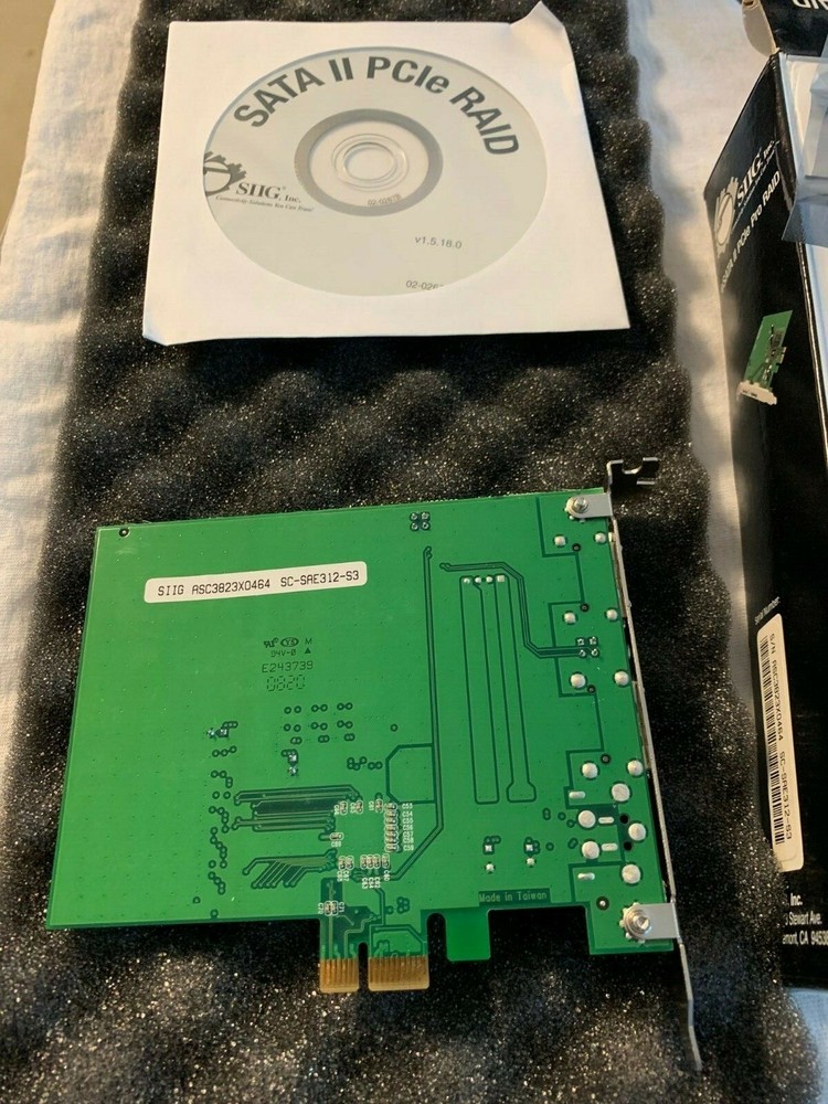 SIIG ESATA II PCIE PRO RAID CONTROLLER SC-SAE312-S3