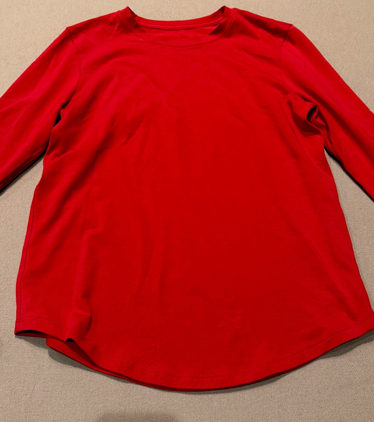 EXCELLENT CONDTN- Lululemon Love Long Sleeve Shirt Red Size 4 ($58)