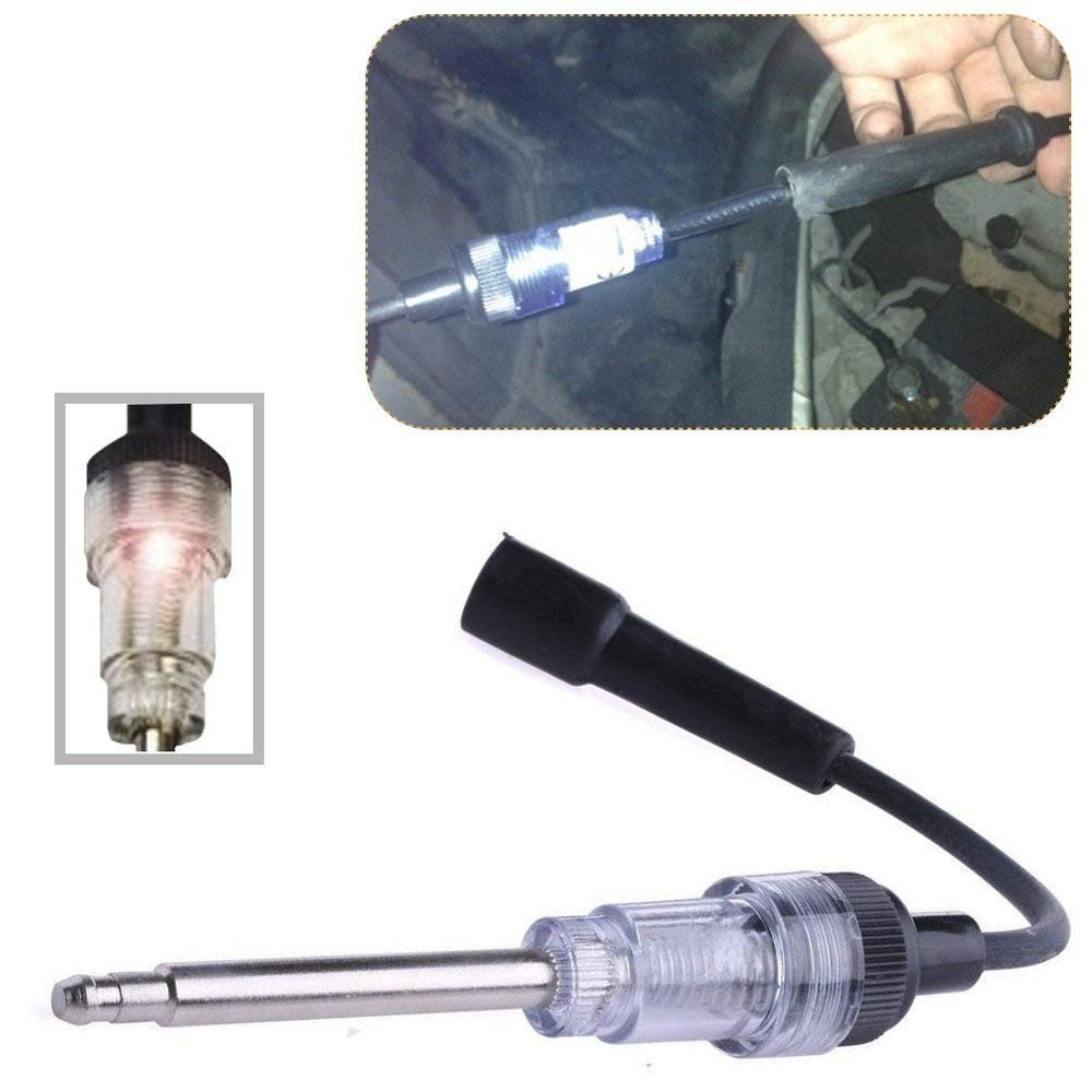 Inline Spark Plug Tester & Carburetor Cleaner Kit - 6-12V Engine Diagnostic Tool