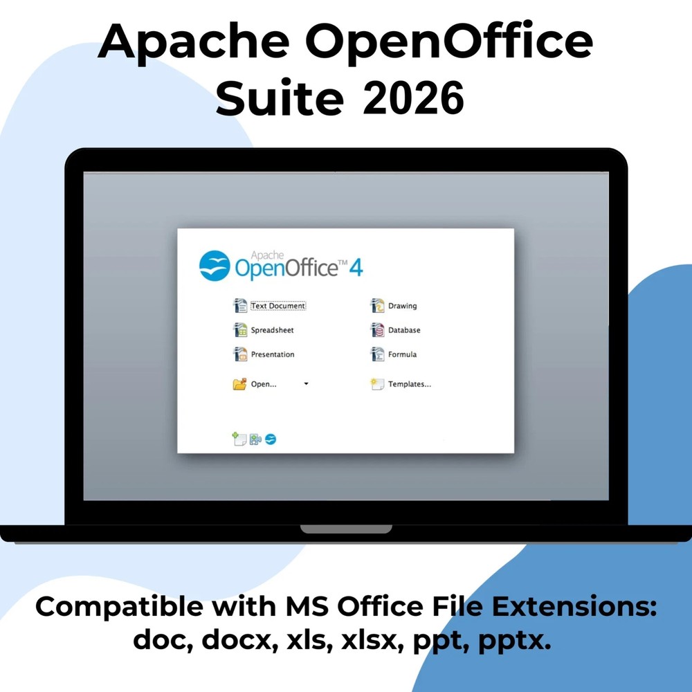 Open Office Home and Student for Windows Mac Linux - Office Software Suite 2026