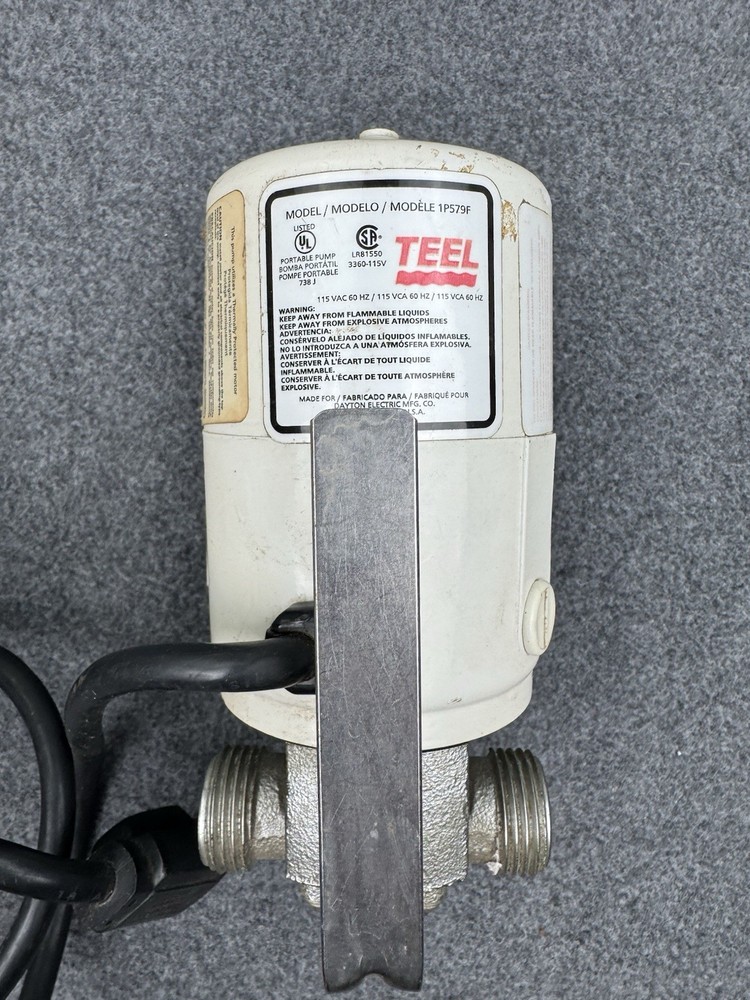 Teel 1P579F Water Pump 115VAC