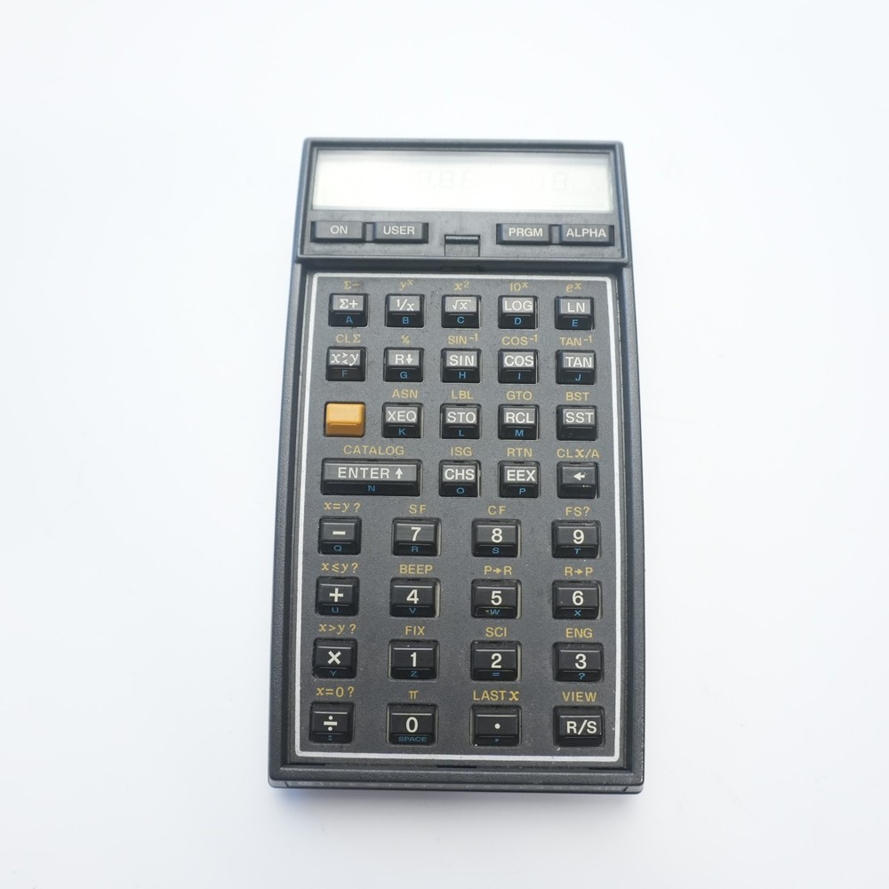 Hewlett Packard HP-41C Calculator Working w/ Case, 3 Modules, Box, Insturctions