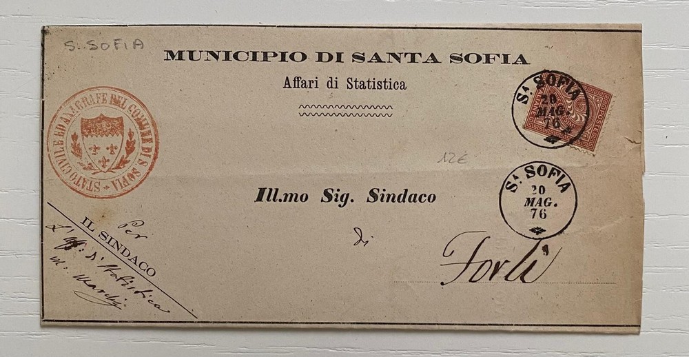 AC916-Romagna Piego From S.Sofia To Forli' 1876