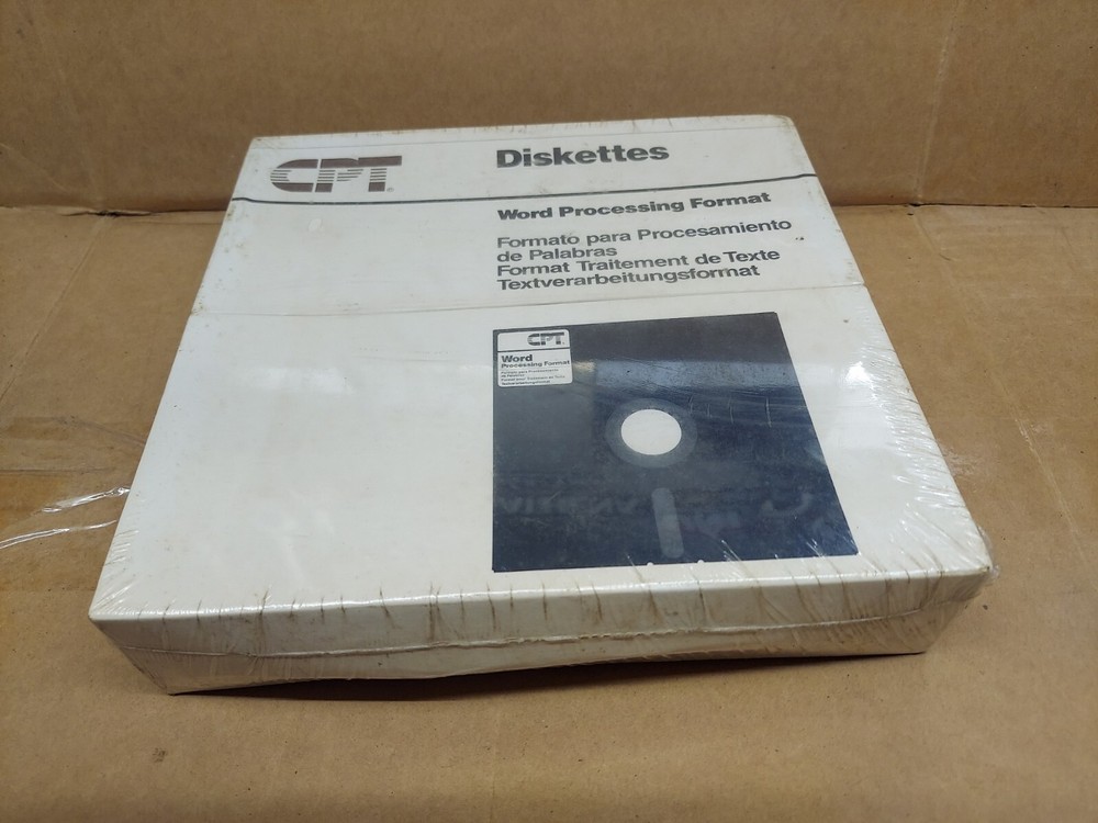 CPT Diskette Box Set Word Processing Format NOS In Sealed Package