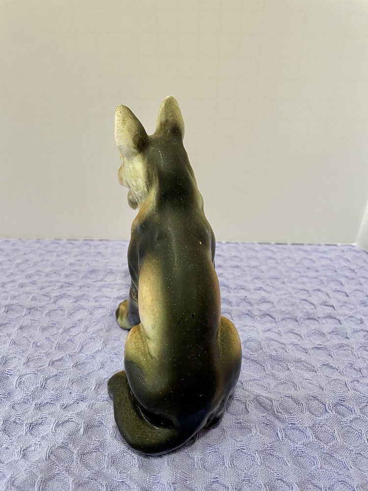 German Shepherd Figurine Vintage