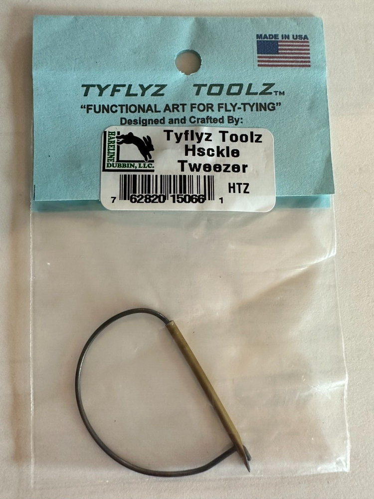 TYFLYZ TOOLZ HACKLE TWEEZER Plier TOOL -- Fly Tying