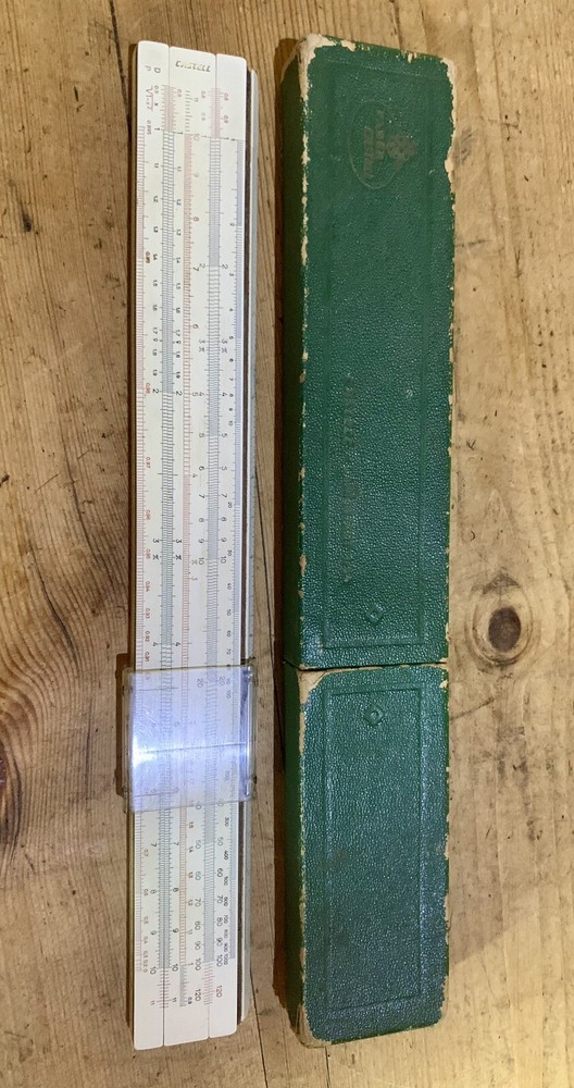 Castell Duplex Slide Rule and Case
