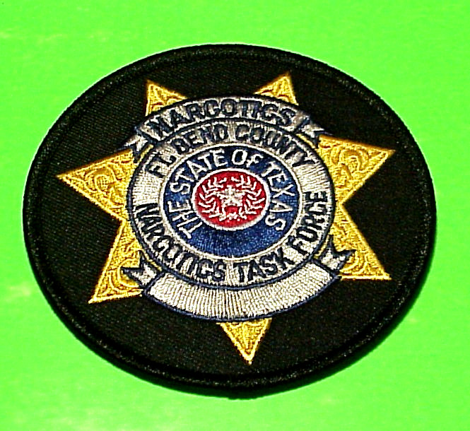 FT. BEND COUNTY  TEXAS  NARCOTICS TASK FORCE  TX  3 1/2"  POLICE PATCH