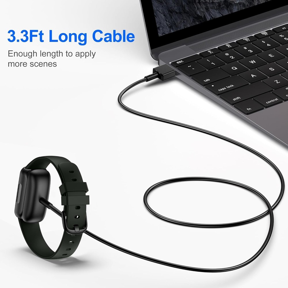 Fitbit Inspire 3 Charger Cable 2 Pack 3.3Ft