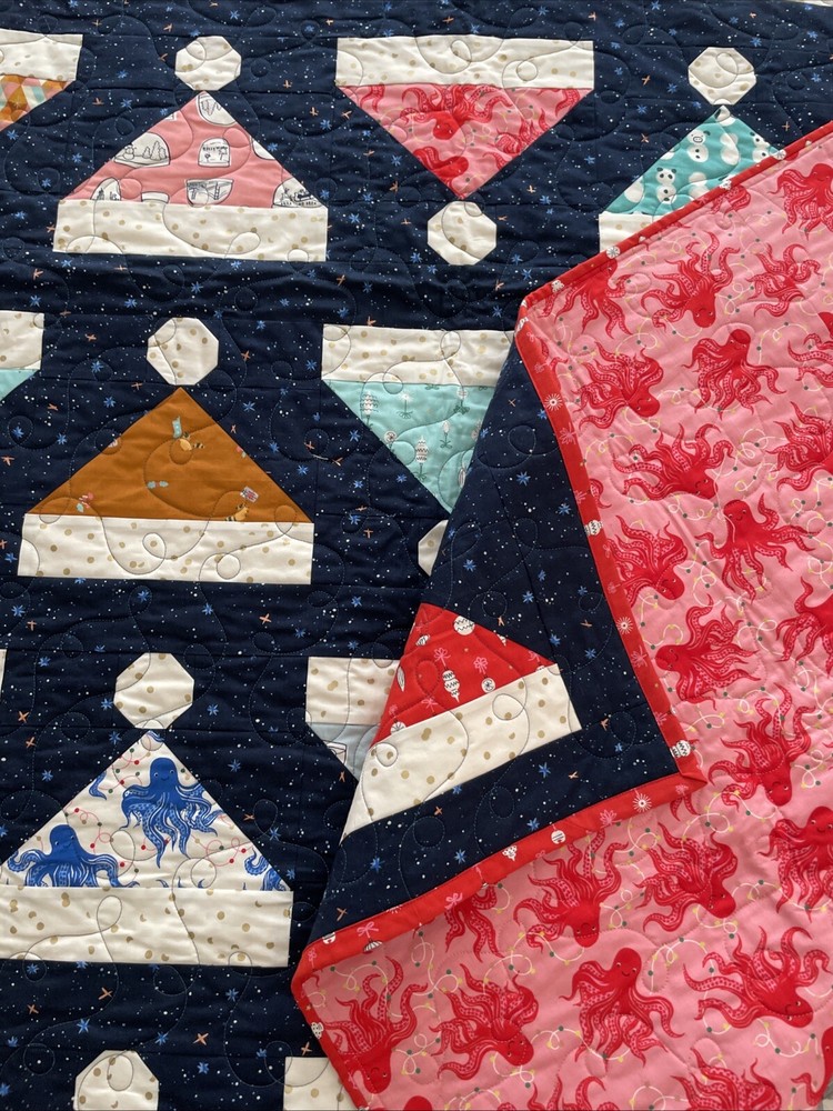 christmas quilt handmade Throw Size