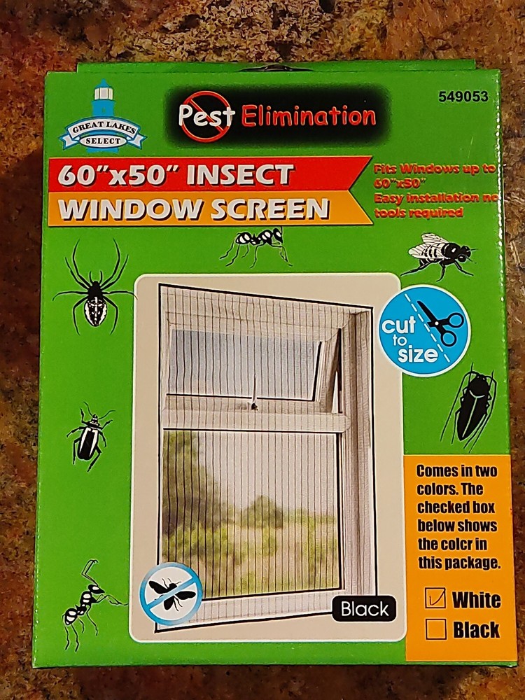 60" x 50" Window Mesh Screen Insect Bug ~ 23-alclose
