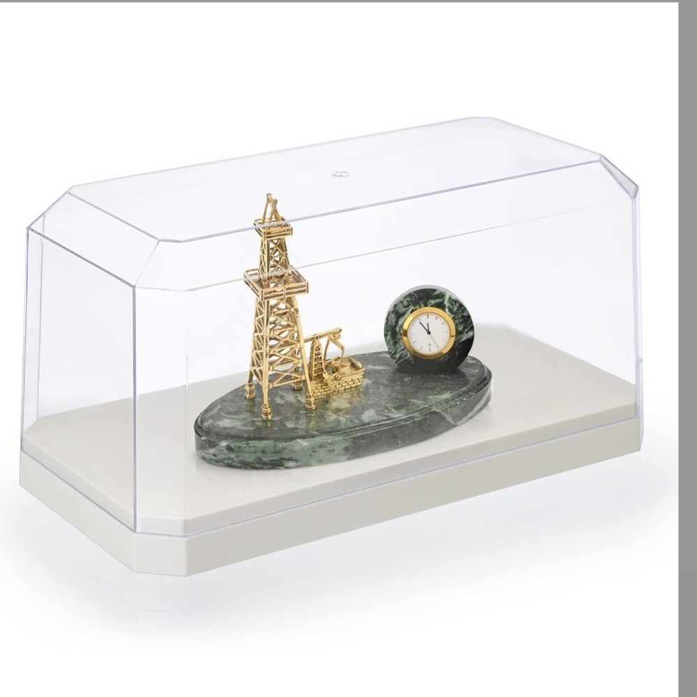 Clear Display Box for Collectibles, Rectangular Stand Counter 9.6"x4.8"x4.8"