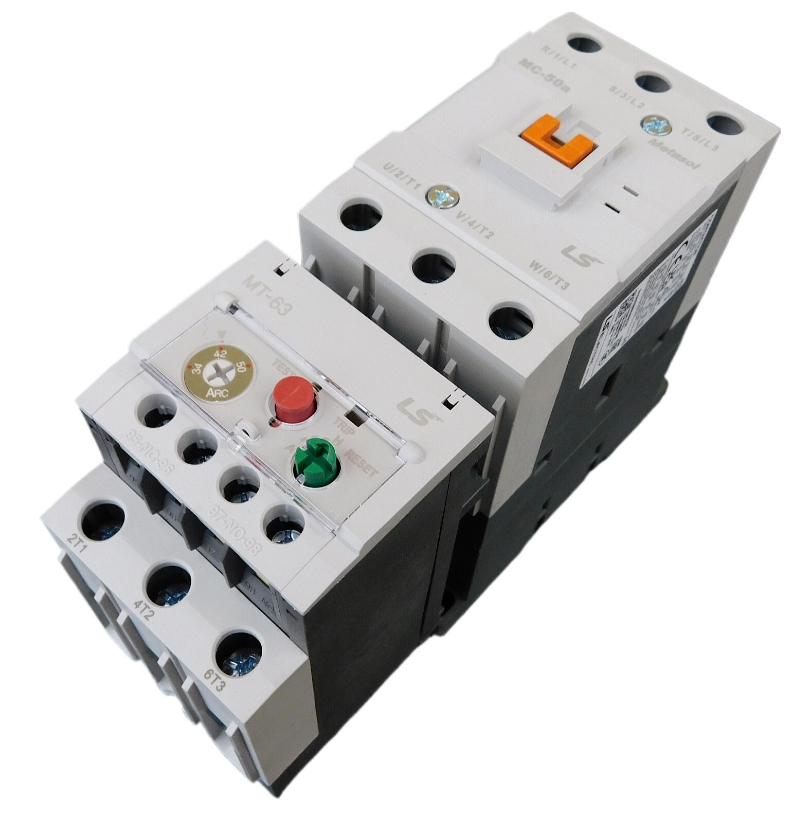 Motor Starter LSis 30 HP @ 480V 34-50 Amp Overload 120 Volt Coil Size 50 UL