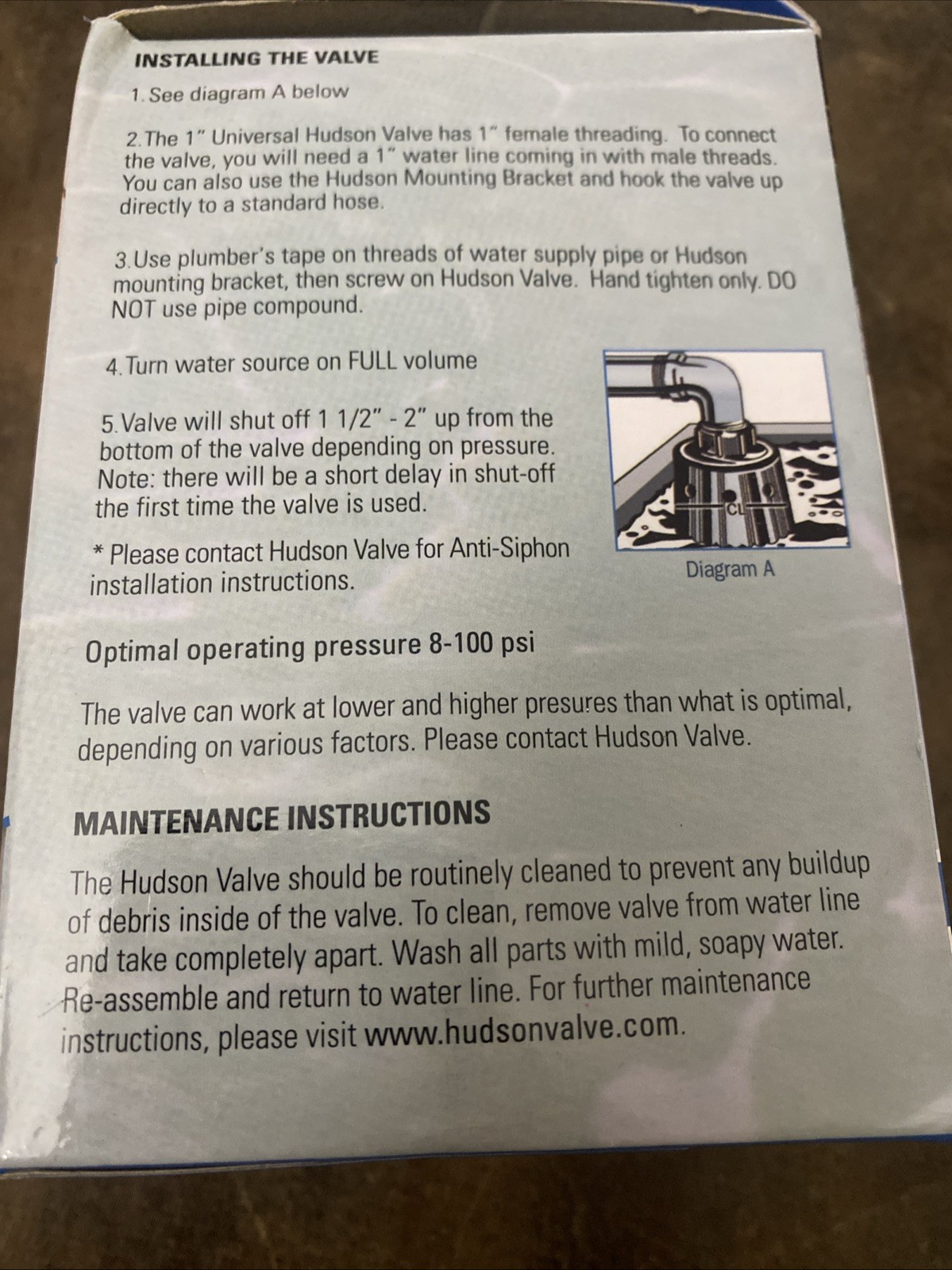 Hudson Float Valve - 1" - Cattle, Horse Tanks Ponds For Continuous Water