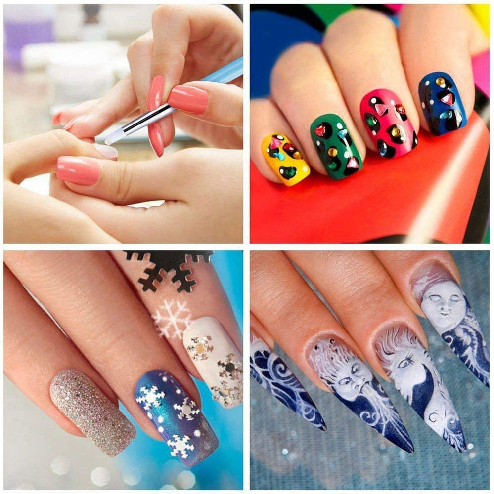 Silicone Clay Sculpting Tool - 10Pcs Modeling Dotting Tool for Pottery Craft, Ro