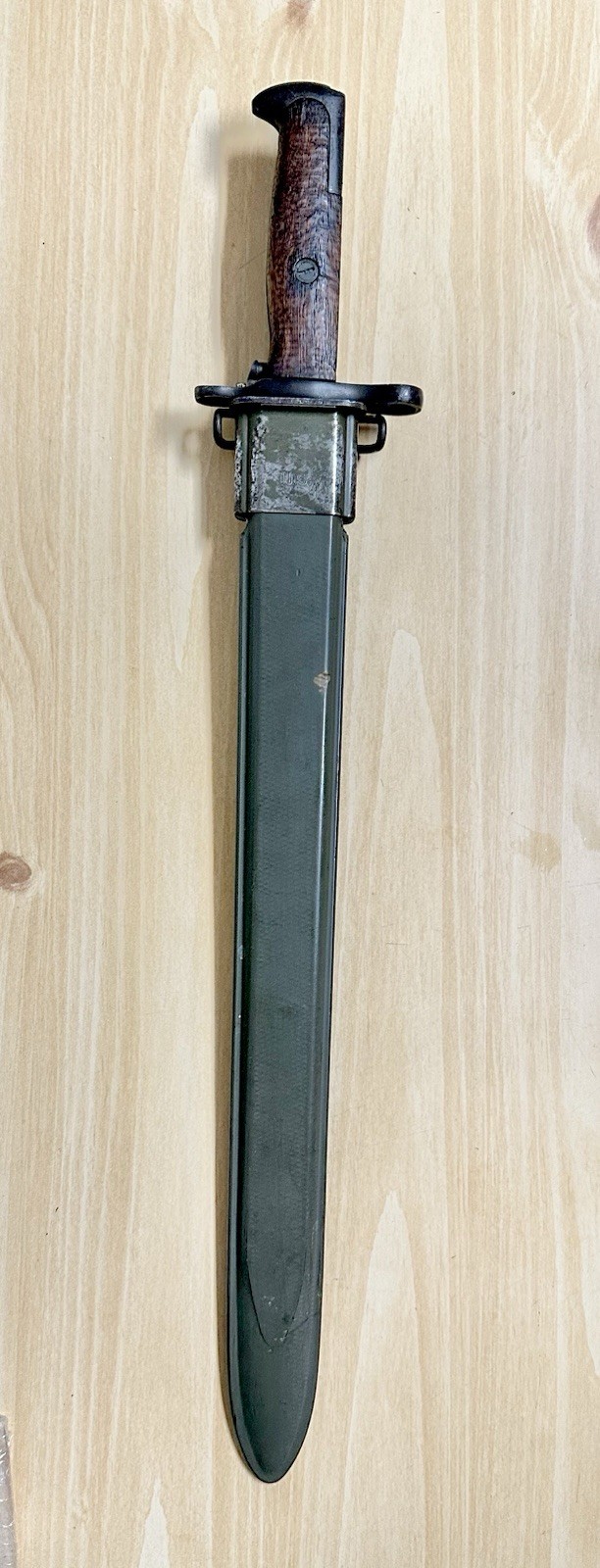 VERY NICE PRE-WWI US M1905 16” BAYONET 1907 ROCK ISLAND ARMORY & US M3 SCABBARD