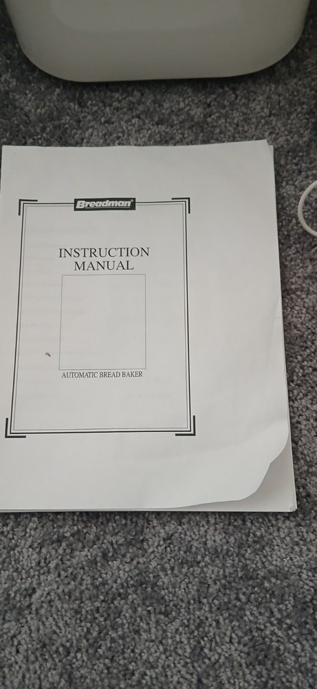 BREADMAN TR444 BREAD MAKER MACHINE 1LB 1.5 LB 2 LB.